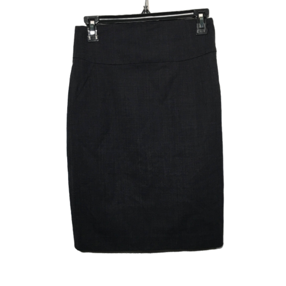 Banana Republic Stretch Gray High Waisted Wool Pencil Skirt Size 0